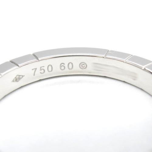 CARTIER Laniere Ring 18KWG White Gold Used unisex US size 9 #60 - Picture 4 of 7