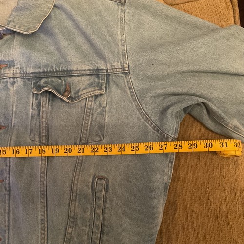 Wrangler Hero Jeansjacke Herren XL blau Denim geknöpfte Taschen - Bild 3 von 11