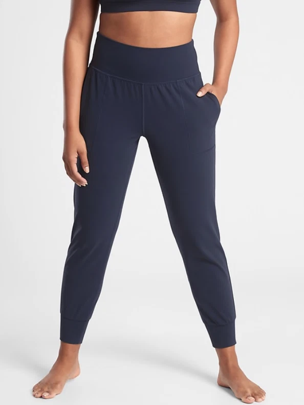 ATHLETA Salutation Jogger XSP XS PETITE Navy SOFT Yoga Pants