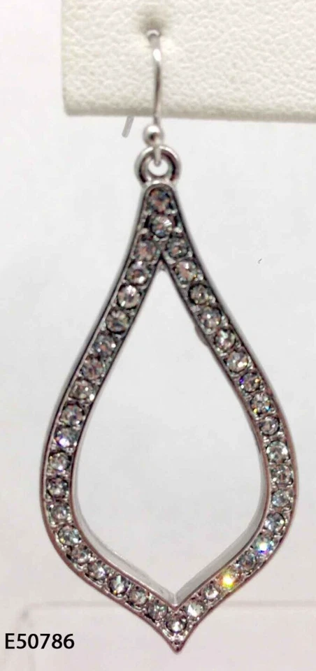 2 для $12 цель серебряные стразы подвеской рыбы крюк серьги новый с Ярлыками - Изображение 3 из 3