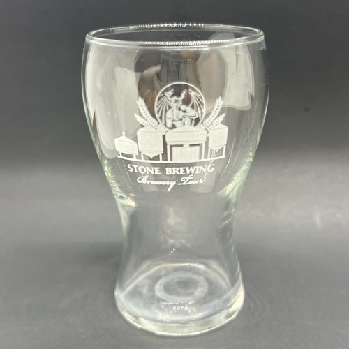 ✅ Stone Brewing Brewery Tour 5oz Beer Taster Glass Bell Shaped Gargoyle Logo - Picture 2 of 7