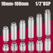 1/2" Ni-Plated Brass Male To Female Pipe Fitting BSP Thread Extension Connectors