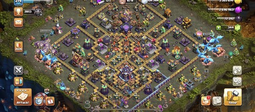 TH15 Heroes 80/82/61/55/30 | Good Skin | Good Walls | Supercell ID CHEAP !!