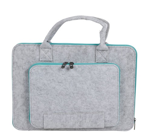 Laptop-Tasche aus Filz Notebooktasche Schutzhülle Aktentasche Arbeitstasche - Bild 2 von 6