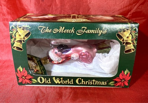 Old World Christmas 16032 Glass Blown "Yard Flamingo" Ornament NIB with Tags - Picture 13 of 14