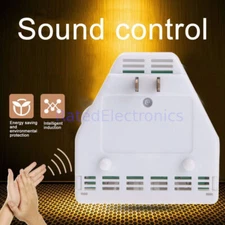 Convenient Sound Activated Clap On/Off Light Switch Wall Socket Outlet Adapter