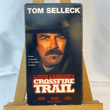 Louis L'Amour's Crossfire Trail (2001) VHS Video starring Tom Selleck - Nice!