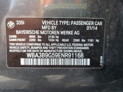 BMW 335xi 12 13 14 15 GLOVE BOX GLOVEBOX COMPARTMENT STORAGE BLACK OEM - Picture 9 of 9
