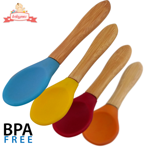 BABY Spoons Joblot infant Feeding weaning toddler Bamboo cutlery - 200 spoon lot - Picture 7 of 10