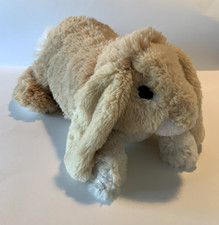 Folkmanis Floppy Bunny Rabbit Hand Puppet - Moveable Mouth and Front Paws