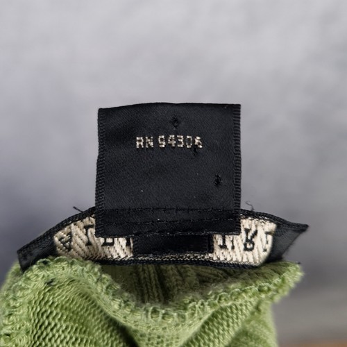 Maglione donna Ralph Lauren etichetta nera scialle verde medio scollo a V avvolgente - Foto 21 di 24