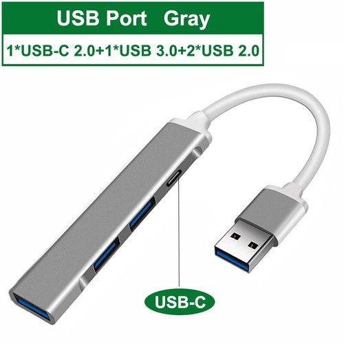 New USB 3.0 to 4 Port USB C HUB USB 3.0 Multi Splitter Adapter OTG For Computer - Picture 12 of 12