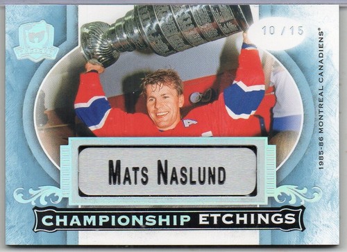 2020-21 Upper Deck the Cup . Championship Etchings . of Mats Naslund . 10/15