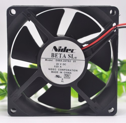 DC24V 0.23A 5.52W 8CM 80X25MM Double Ball Bearing Inverter Cooling Fan - Afbeelding 1 van 7