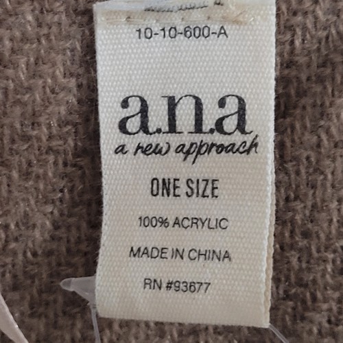 Ana A New Approach Tan Womens One Size Open Front Pancho Cardigan Sweater - Picture 6 of 8
