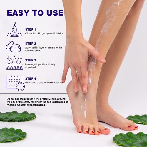 Urea Cream 42% - Premium Urea Foot Cream - With 2% Salicylic Acid Tea Tree Oi... - Picture 5 of 8