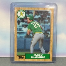 1987 Topps Baseball Mark McGwire #366 Oakland A's