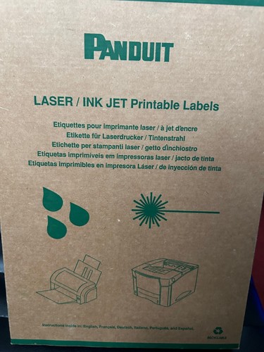 Panduit LJSL5-Y3-1 Self-Laminating Wire Labels - 1000 labels/box - 2 new, 1 used - Picture 4 of 4
