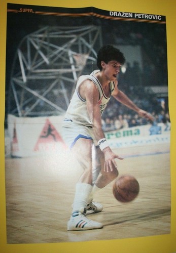 1986 Super Itd Jugoslavia rivista speciale Drazen Petrovic poster Slobodan Kacar - Foto 2 di 12