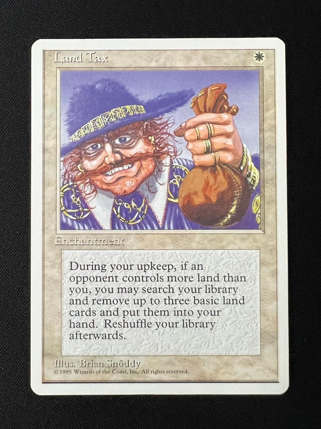 Land Tax Fourth Edition Magic the Gathering MTG Lightly Played LP English