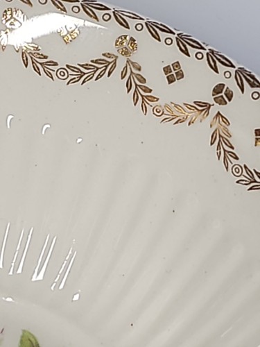 VTG Royal PARISIAN CENTER Floral 6-1/4"" China Bowl Warranted 22 K Gold USA MCM - Picture 10 of 12