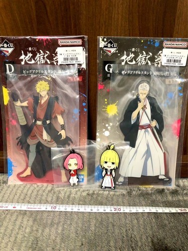 Hell's Paradise Jigokuraku Figur Acryl Ständer Gummi Schlüsselanhänger Set4 Japan M445 - Bild 2 von 3