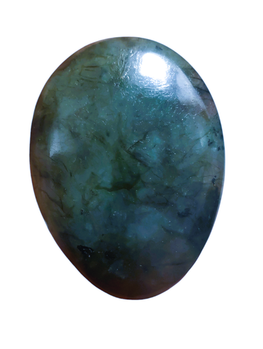 10.76 Garm Natural Blue Flash Oval Labradorite Cabochon 39mm x 29mm x 6mm AT01-9 - Picture 3 of 5