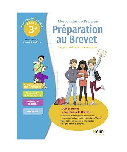 Mon cahier de français - spécial brevet 2022: Leçons, méthode et exercices,