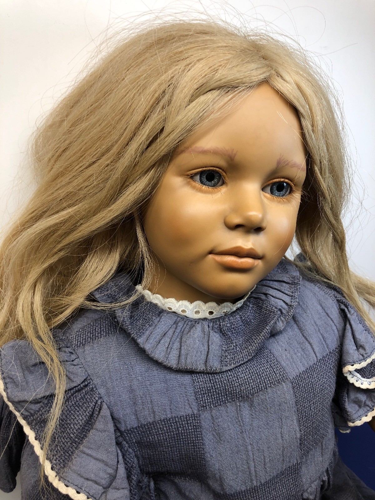 30 Annette Himstedt mundo Muñeca Niño Malin no. 1135 rubia con caja y certificado de autenticidad 30 Annette Himstedt mundo Muñeca Niño Malin no. 1135 rubia con caja y certificado de autenticidad
