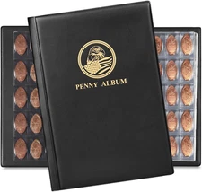 Pressed Penny Collecting Book Souvenir Holds 380 Coins Holder Fits Elongated