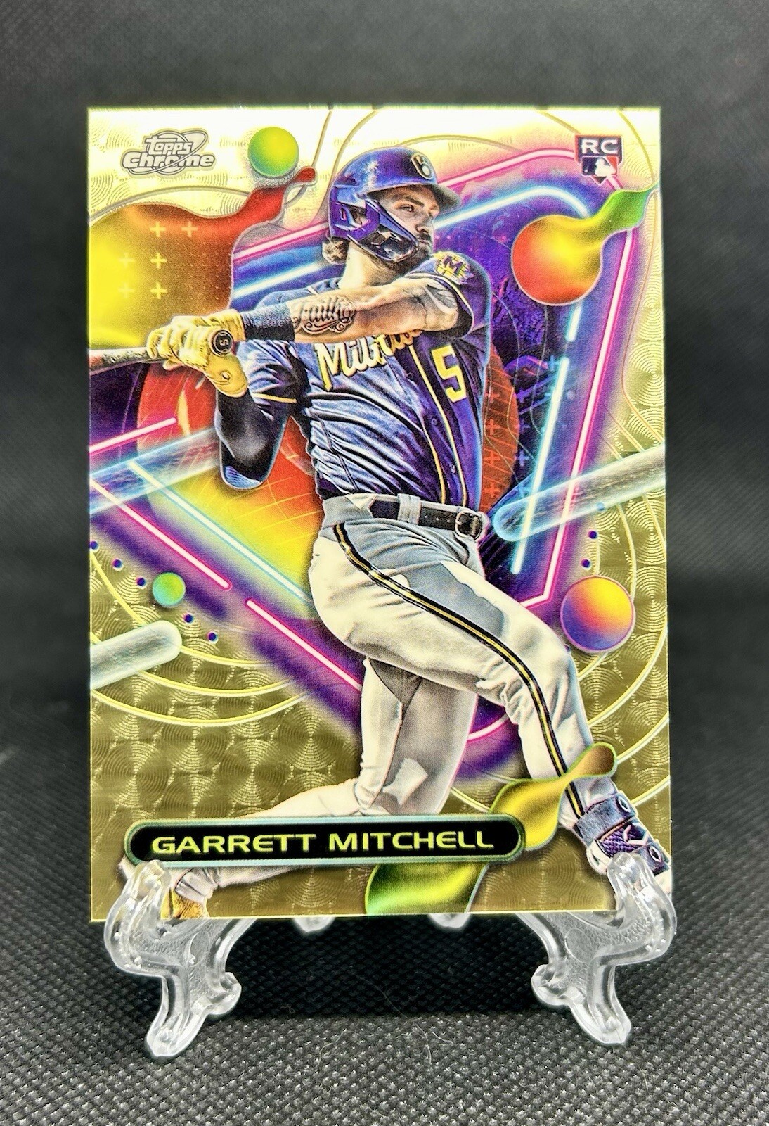 2023 TOPPS CHROME COSMIC Garrett Mitchell 1/1 SUPERFRACTOR RC BREWERS