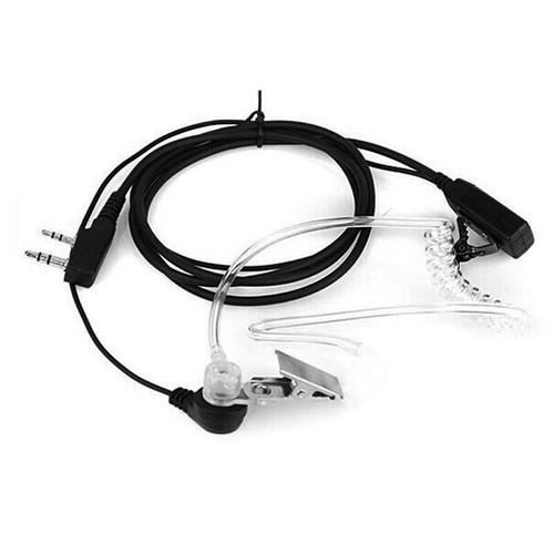FBI Style Headset Earphone Earpiece Mic Security Radio Walkie Talkie Pro 2 -b - Photo 8/8