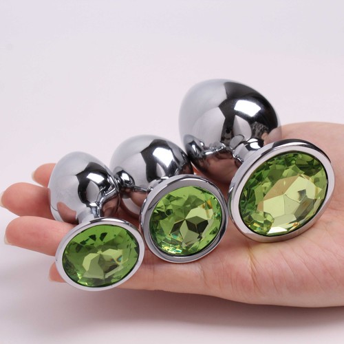 Butt Plug Anal Toy Colorful Jewel Metal Stainless S/M/L For Women Men Couples US - Picture 65 of 74