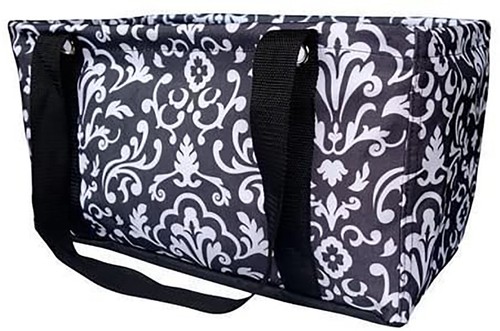 Thirty-one Medium Utility Tote Organizing Laundry Beach Bag Black Parisian - Picture 1 of 4