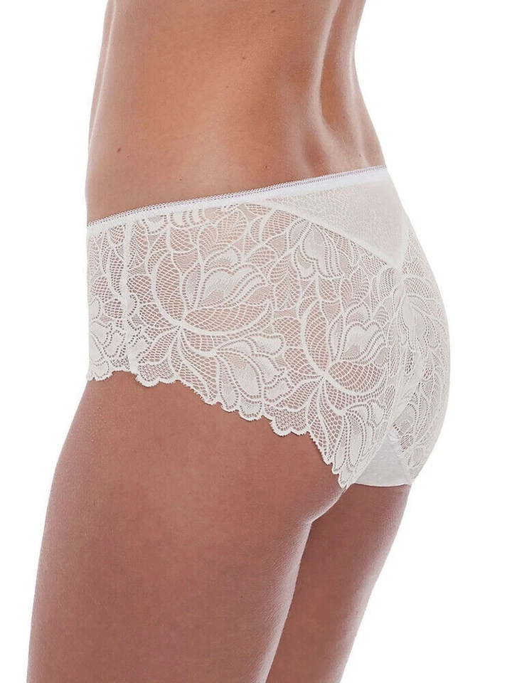Fantasie Memoir Calzoncillo Corto Talla L 14 16 Blanco Encaje Bragas Lencería 3026 Nuevo Foto 2 de 4