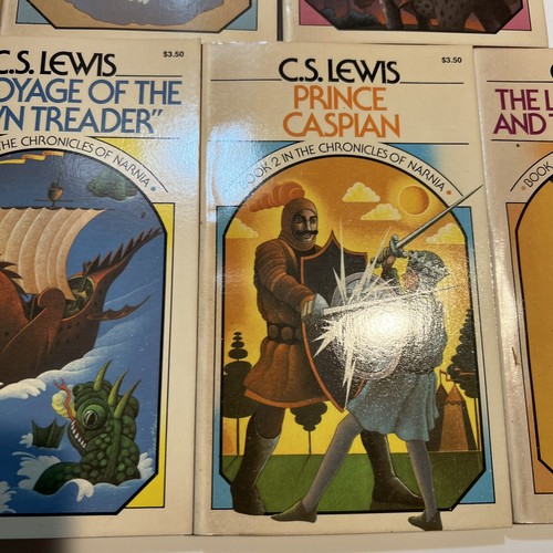 Vintage C.S. Lewis The Chronicles Of Narnia Set 7 Books Box Set Good Condition - Imagen 11 de 18