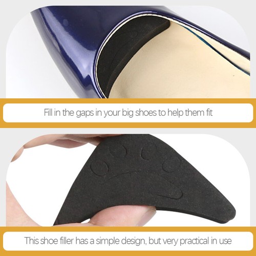  6 Pair Shoe Inserts to Make Shoes Fit Tighter Toe Plug Adjustment Pad Women's - Afbeelding 9 van 12