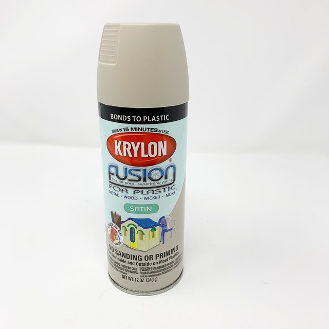 Krylon 2423 Fusion River Rock Satin Spray Paint for Plastic for sale
