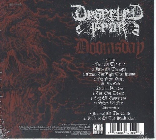 Deserted Fear - Doomsday - Limited - Digipack - CD - Neu / OVP - Bild 2 von 2