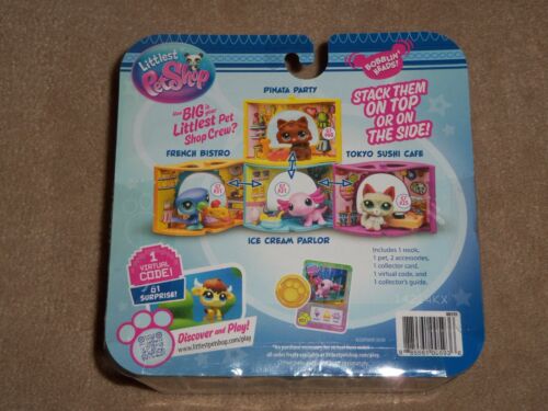 Littlest Pet Shop Pet Nook Ice Cream Parlor G7 #21 Pink Axolotl Virtual Code LPS - Picture 3 of 3