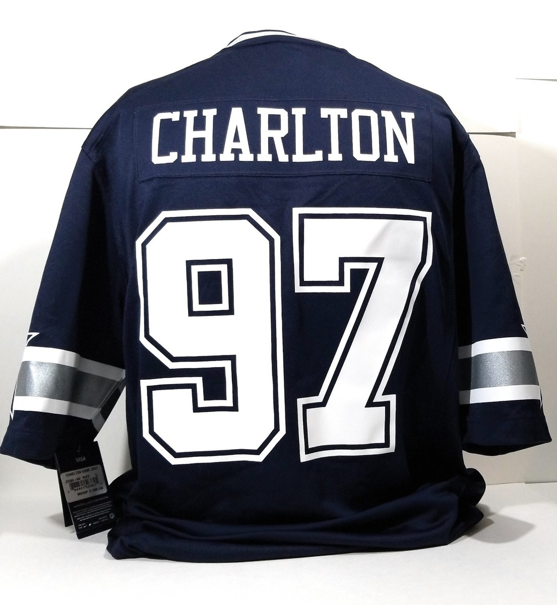 Nike Dallas Cowboys Taco Charlton Mens Game Jersey #97 Navy