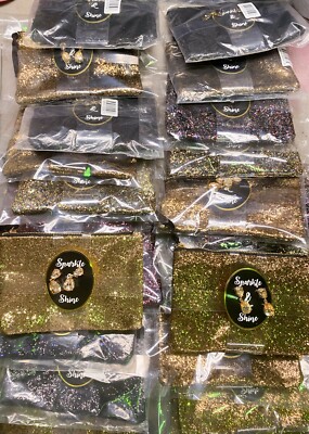 NEW Lot of 12/24 Sparkle & Shine PURSE & EARRING SET -Great Party Favors/Resale