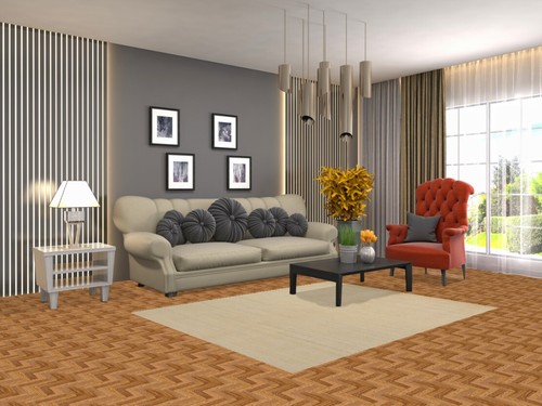 Trendy Gabbeh Solid Ivory Wool Modern Accent Rug Contemporary rug 5x6 ft - Picture 2 of 18
