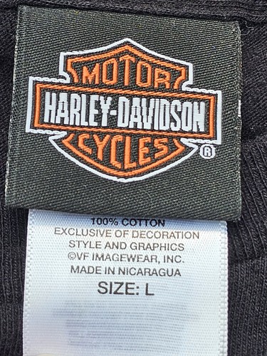 Orlando FL Florida Harley Davidson Muscle T-Shirt Men's Large Black Sleeveless - Picture 5 of 7