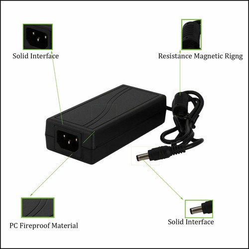 AC/DC 12V 5A Power Supply Adapter Transformer For 5050/3528 LED Strip Light 60W - Picture 26 of 36