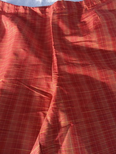 NWT, Bice Orange Cropped pants, Women's Size 10, 100% Silk - Picture 9 of 12