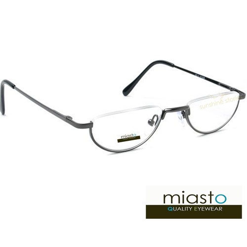 MIASTO SEMI SIN MONTURA METAL OVALADO LUNA 1/2 MEDIO MARCO LECTOR GAFAS DE LECTURA ESPECIFICACIONES - Imagen 6 de 14