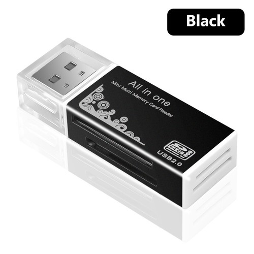 Aluminium Mini USB 4 In 1 SD Card Reader SDHC MMC Micro SD T-Flash M2 MS Duo - Picture 13 of 17