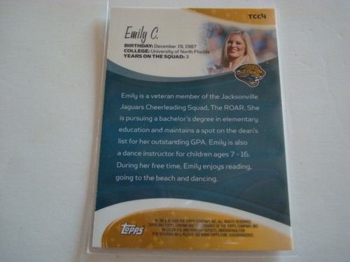 JACKSONVILLE JAGUARS CHEERLEADERS CARD(S) 2009 TOPPS CHROME NEW CHOOSE - Picture 16 of 24
