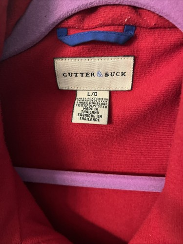 Cutter & Buck Jacket Size L Royal Blue Golf Fleece Lined Jacket (FT Box 1) - Picture 2 of 4